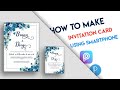 How to Make Invitation Card Design | PicsArt & Pixellab | Using Smartphone || Vijay Editz Official.