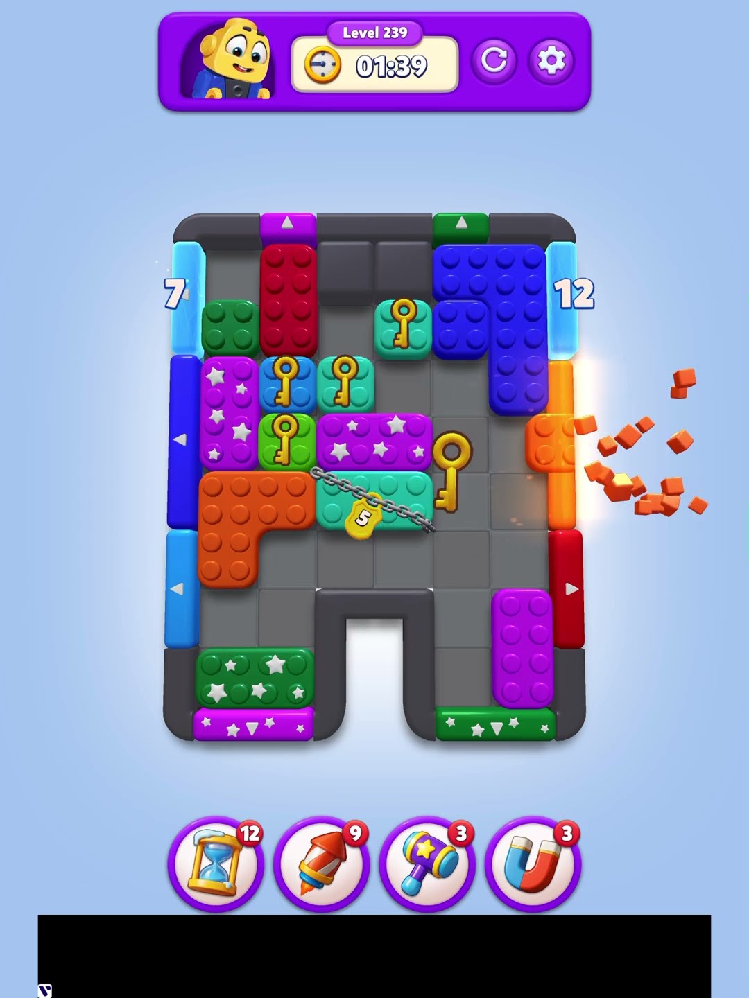 Color block jam puzzle 3D level 239 4-24-26 - YouTube
