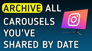 How To Archive All Carousels You
