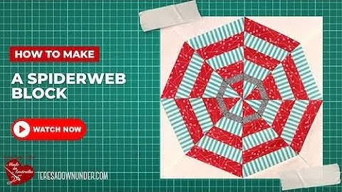 How to make a Spiderweb block video tutorial