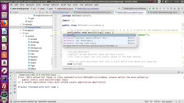 Oracle Certified Associate Java Programmer Study. Chapter 4 Video 1