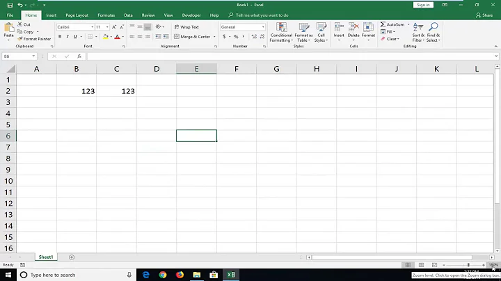 Zooming in and Out in Excel