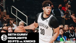 Seth Curry Highlights 20 Points Vs. New York Knicks