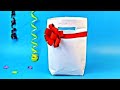 🎁 How to make a gift bag with your own hands from paper
