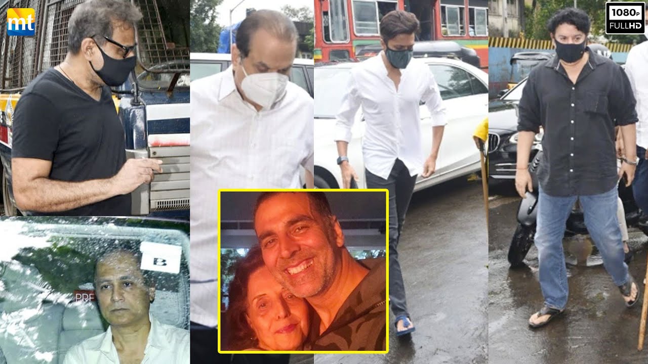 Akshay Kumar's mother Aruna Bhatia’s LAST rites: Riteish, Sajid, Ramesh, Vipul, R. Balki