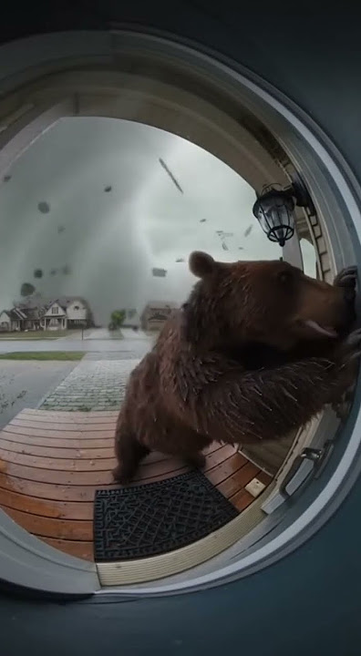 tornado warnning, Do not remain outdoors。it's very dangerous! #funny #tornado #dangerous