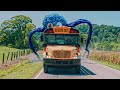 A Girl’s Evil Drawings Turn Into Real Monsters That Hunt Her Classmates on a School Bus