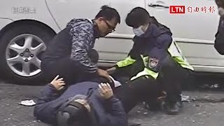 羅東車禍路過醫護合力救援救護車超高效率20秒到達(翻攝畫面)