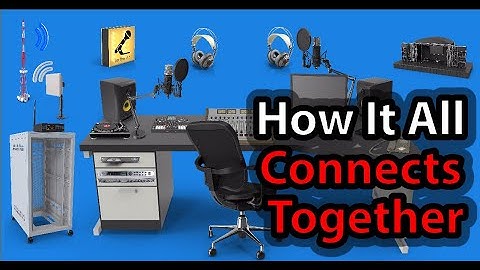 FM Radio Station STUDIO Set Up. How to connect it all together for live broadcast. How to build.