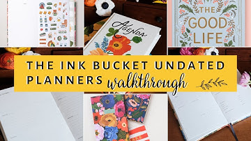 Ink Bucket Undated Planners Walkthrough | Sanjana Raj