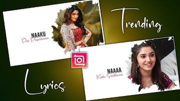 Inshot New Lyrics Video Editing Telugu | Lyrics Video Editing in Inshot App | Inshot Lyrics Video