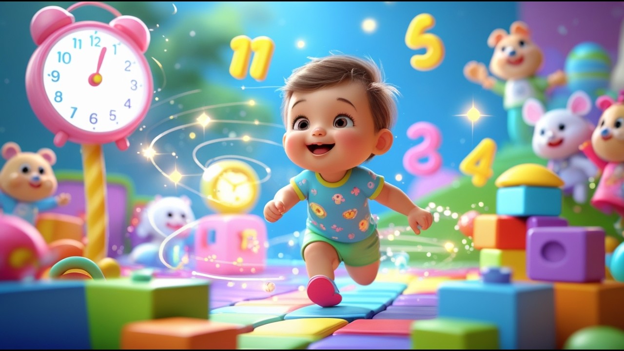 Tick Tock Time Learning with Baby ⏰🎶 | Learn Time & Daily Routines for Kids | Fun Preschool