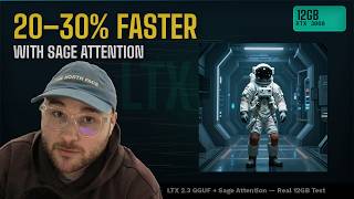 LTX 2.3 Got 30% Faster on My RTX 3060 (Sage Attention GGUF)