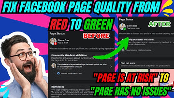 How To Fix Facebook Page Quality From Red To Green | "Page is at risk" to "Page has no issues" 2024.