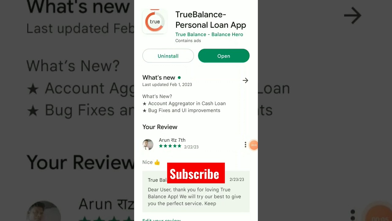 True balance personal loan app।