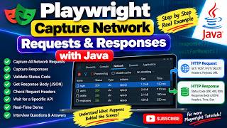 Playwright Automation with Java | How to Capture Network Requests & Responses  | API Testing