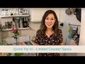 Space to Love Quick Tips #2 - Limited Counter space