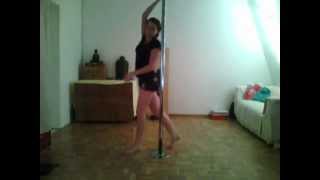 Pole Dance: First Straddle Spin (Level 3)