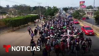 Crece el malestar en las zonas donde acampan los migrantes en Ciudad de México | Noticias Telemundo