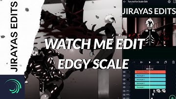 Watch me edit: Alight Motion Edgy Scale Style (Advanced)|AMV Tutorial