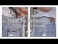 【REMAKE】ジーンズのウエスト詰め/メンズサイズデニムパンツを自分でお直しする方法