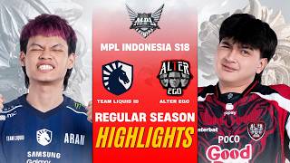 [HIGHLIGHTS] TEAM LIQUID ID vs ALTER EGO MPL ID S18 REGULAR SEASON | TLID vs AE