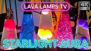 Starlight Glitter Aura Red Blue Pink Lava Lamps for Sleep