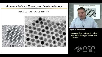 Introduction to Quantum Dots and Solar Energy Conversion Devices