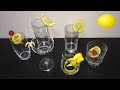 Very simple cocktail decoration (lemon edition)　／　超簡単♪ カクテル・デコレーション(レモン編)