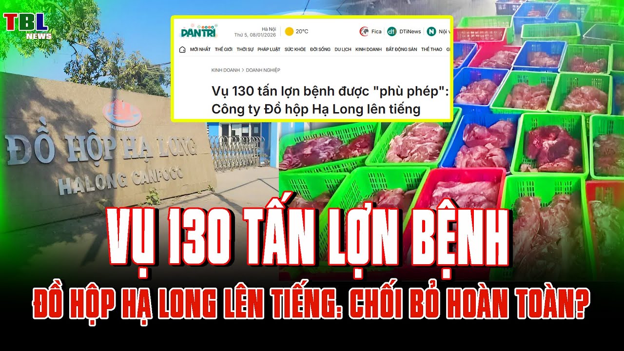Vụ 130 tấn lợn bệnh: Công ty Đồ hộp Hạ Long CHÍNH THỨC LÊN TIẾNG: Chối bỏ hoàn toàn?