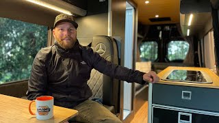 Luxury Mercedes sprinter campervan self build. (Tiny home tour)
