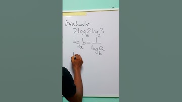 Evaluate 2log₃(2) × log₂(3) | Quick Logarithm Trick! #education #maths #algebra