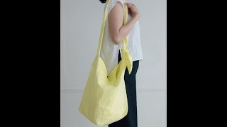 TP031 結びサックバッグ作り方動画 型紙 how to make
