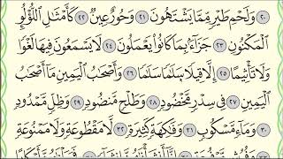 Коран. Чтение суры "Аль-Вакиа" № 56, аяты 17-34 по три раза. #коран #аль-вакиа #намаз