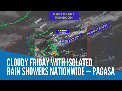 Cloudy Friday with isolated rain showers nationwide — Pagasa