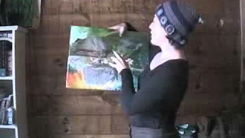 artist Angela Ball talks about her painting #1  1/...