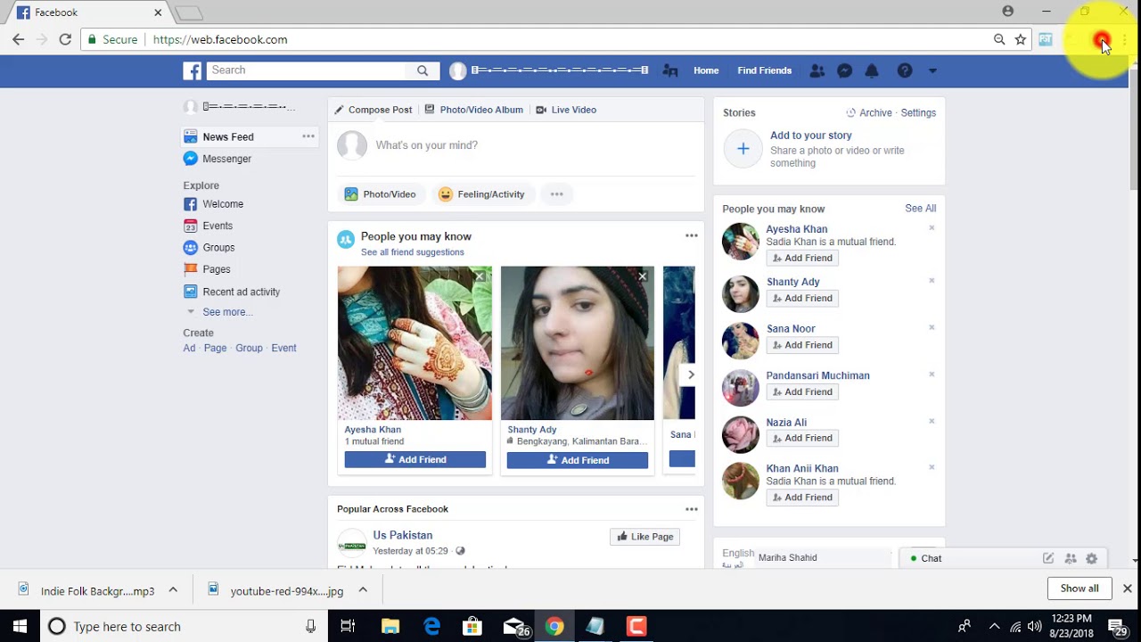How to delete ALL Facebook messages One Click Pc User - YouTube