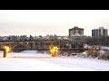 Saskatoon Traffic Bridge Demolition January 10/2016