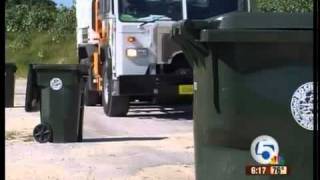 Hybrid garbage truck saves in Boca