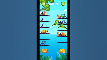Bird Sort Puzzle Level 174 Gameplay Android IOS