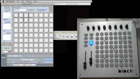block as a video display