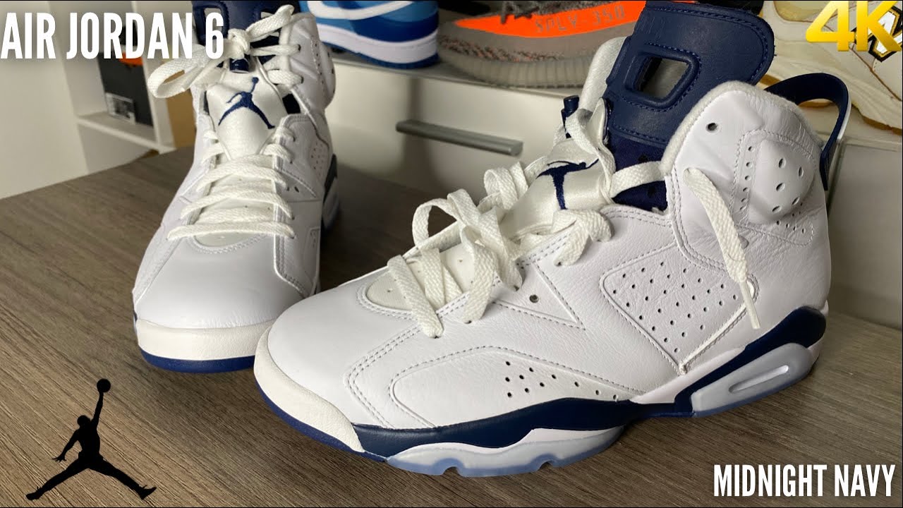 Air Jordan 6 Midnight Navy 2022 On feet Review YouTube