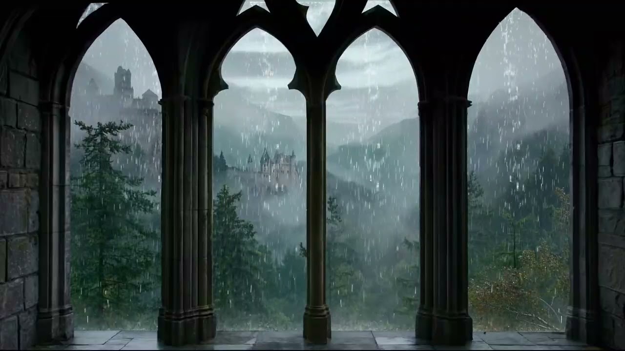 Warm Piano Notes Mixed With Rain Sounds Creating a Relaxed and Peaceful Mood