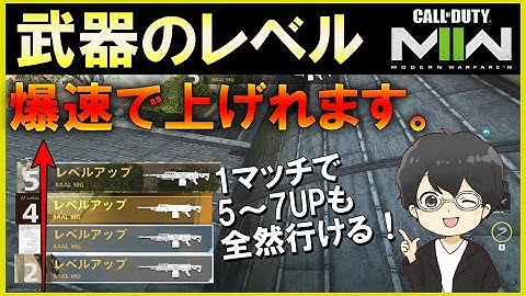 【CoD:MW2】武器レベルを爆速で上げる方法。