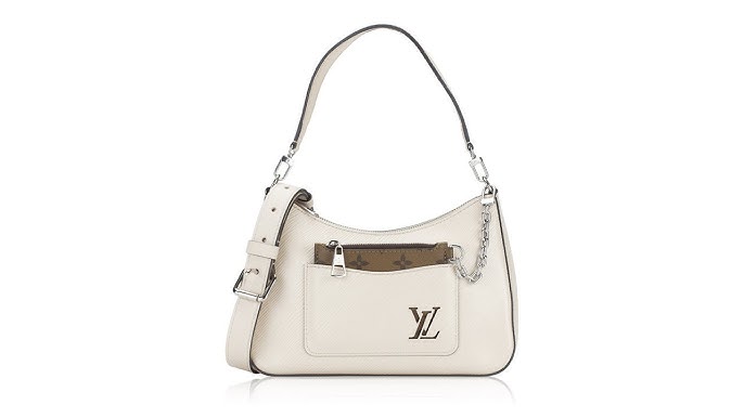 Louis Vuitton Tote Babylone Chain Monogram Mahina BB Galet in Calfskin with  Silver-tone - US