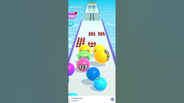 TEST BALL RUN 2048  LEVEL 10 - Gameplay Walkthrough (iOS,Android Gameplay) BALL RUN relaxing games