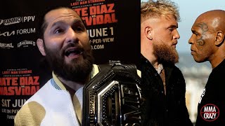 Jorge Masvidal Predicts Mike Tyson vs Jake Paul 'That’s a old a*s dude bro'