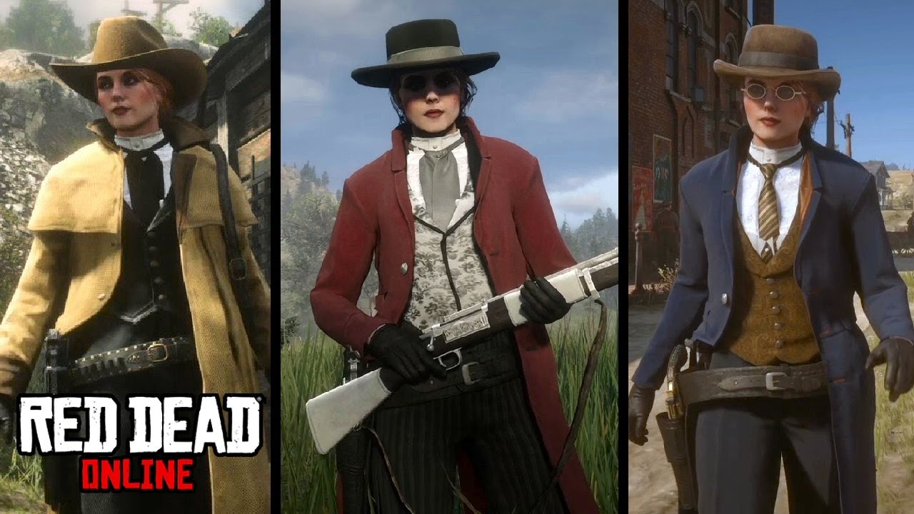 5 Red Dead Online Outfits (Female) Law and Order YouTube