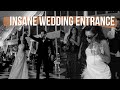 you wouldn&#39;t believe the inspo for this couple&#39;s wedding entrance [&amp; how you can recreate yourself]