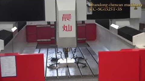 High precision CNC gantry milling machine center making aluminum mold for casting industry